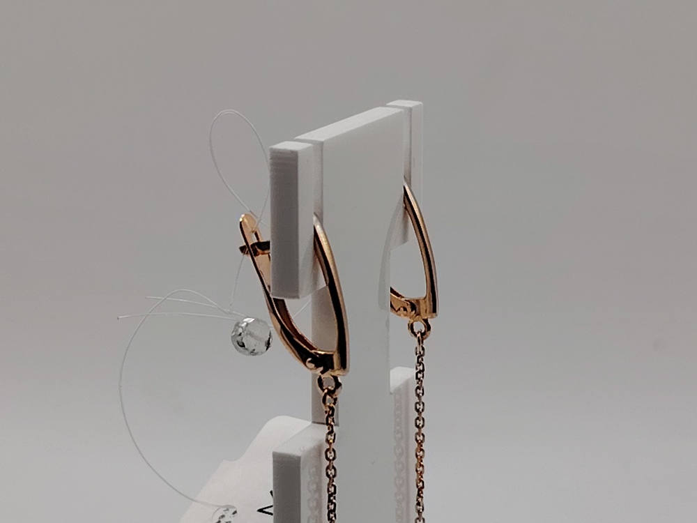 СЕРЬГИ БЕЗ КАМНЯ (Au 585)