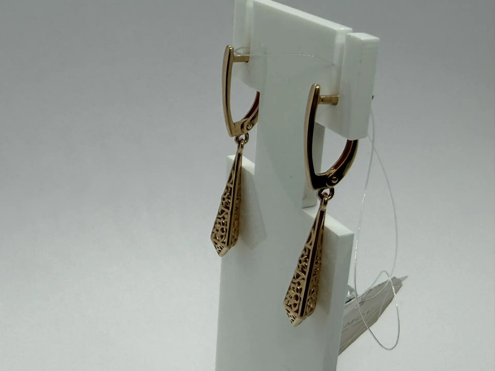 СЕРЬГИ БЕЗ КАМНЯ (Au 585)