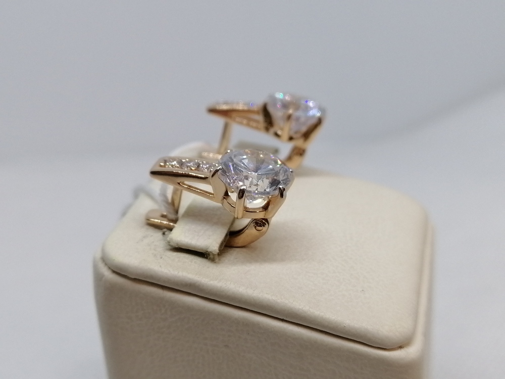 СЕРЬГИ С КАМНЯМИ (Au 585)