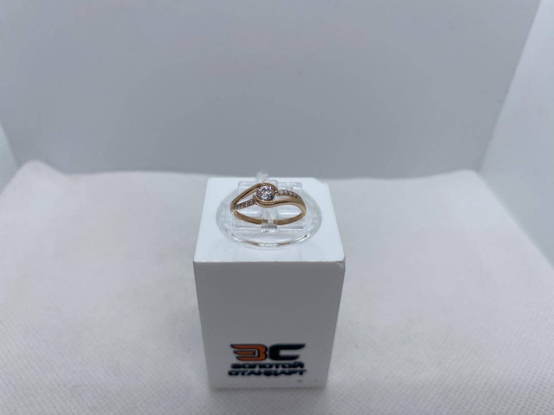 КОЛЬЦО С КАМНЯМИ (Au 585)