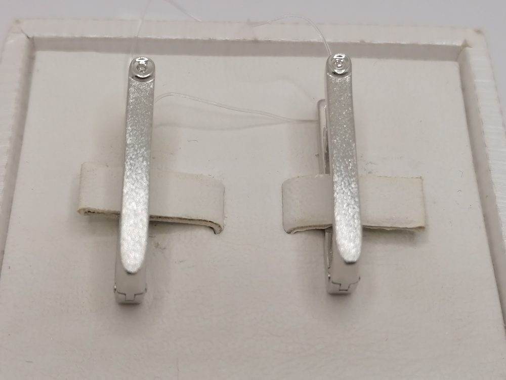 СЕРЬГИ БРИЛЛИАНТ (Ag 925)