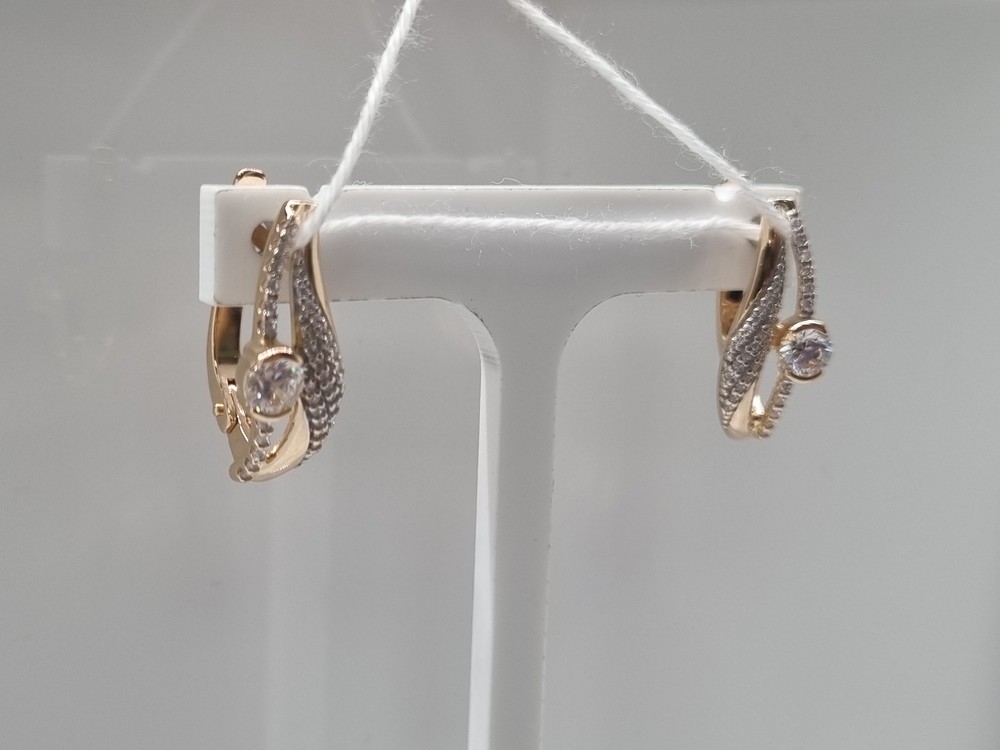 СЕРЬГИ С КАМНЯМИ (Au 585)