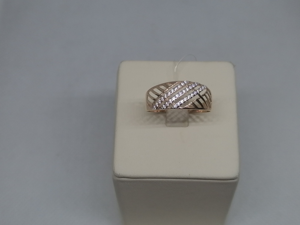 КОЛЬЦО С КАМНЯМИ (Au 585)