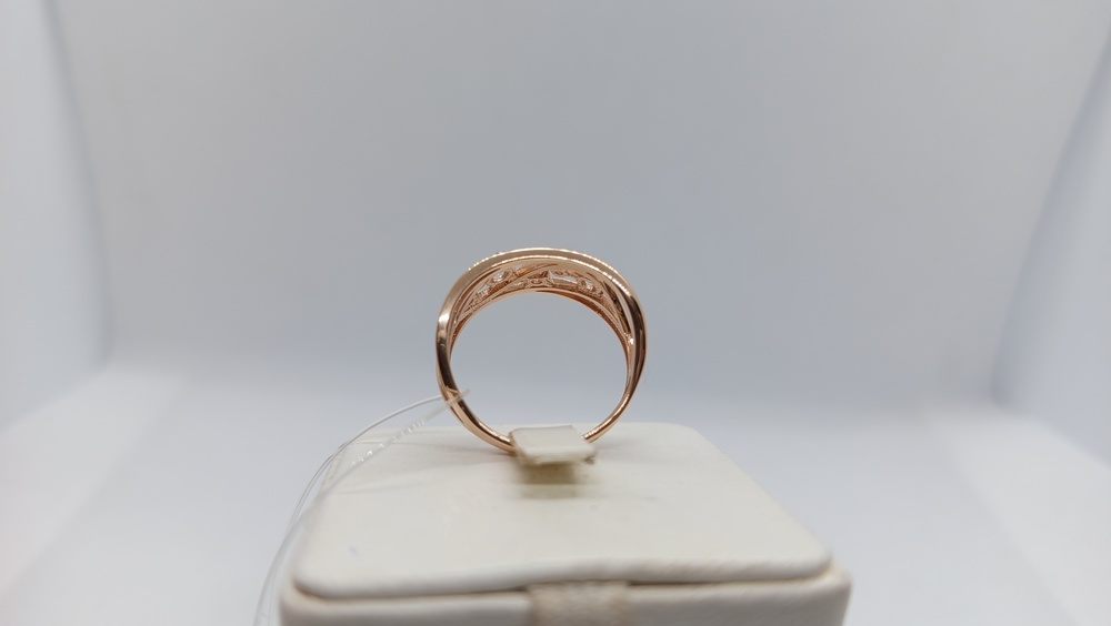 КОЛЬЦО С КАМНЯМИ (Au 585)