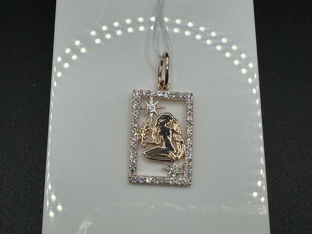 ПОДВЕСКА ЗНАК ЗОДИАКА ДЕВА Au 585