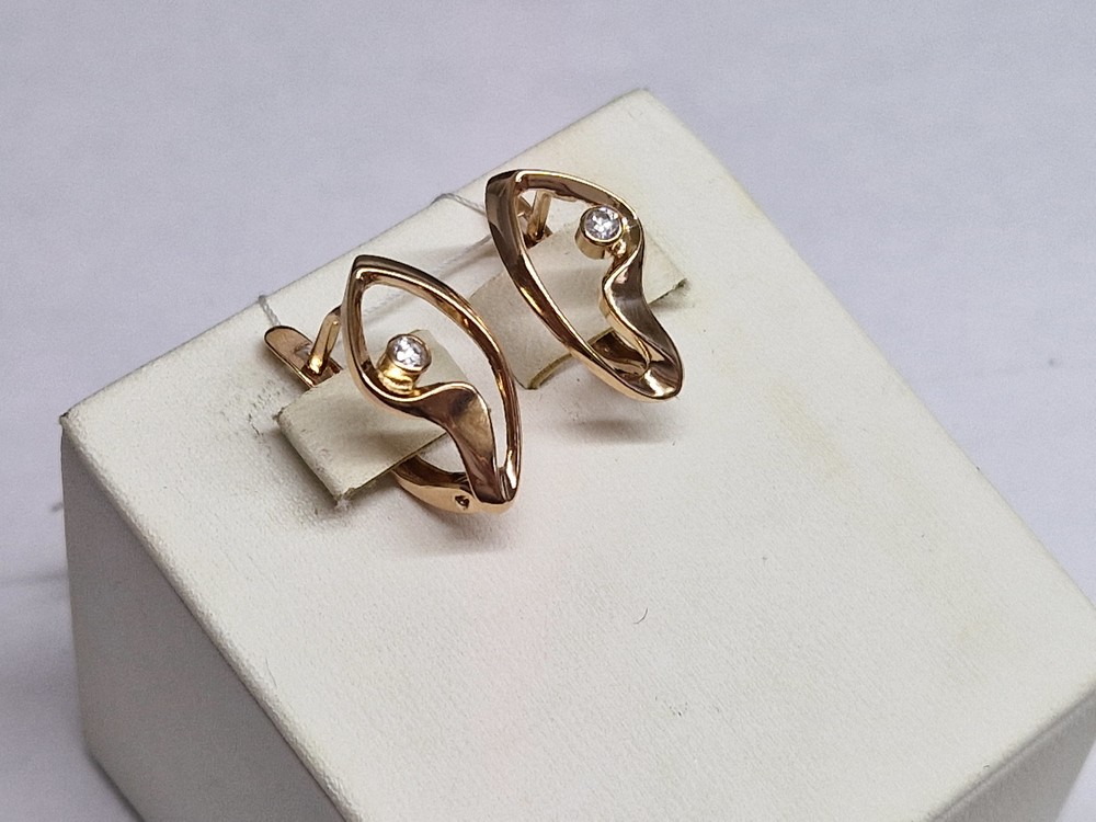 СЕРЬГИ С КАМНЕМ (Au 585)