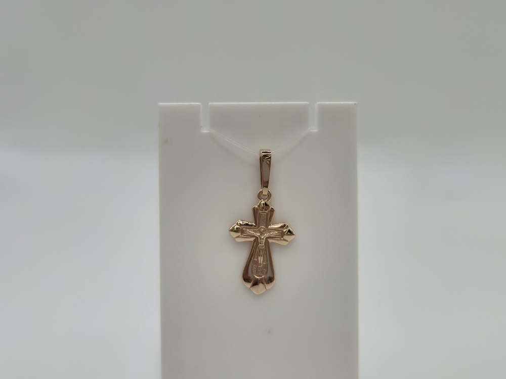 ПОДВЕСКА КРЕСТ без камня (Au 585)