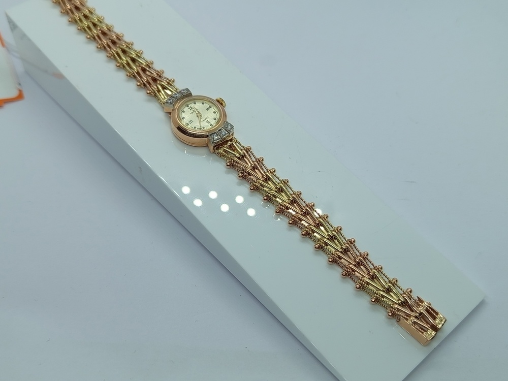 ЧАСЫ БРИЛЛИАНТ Au 585