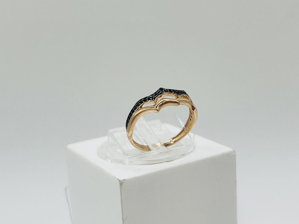 КОЛЬЦО С КАМНЯМИ (Au 585)