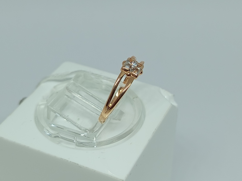 КОЛКМ585 КОЛЬЦО С КАМНЕМ (Au 585)