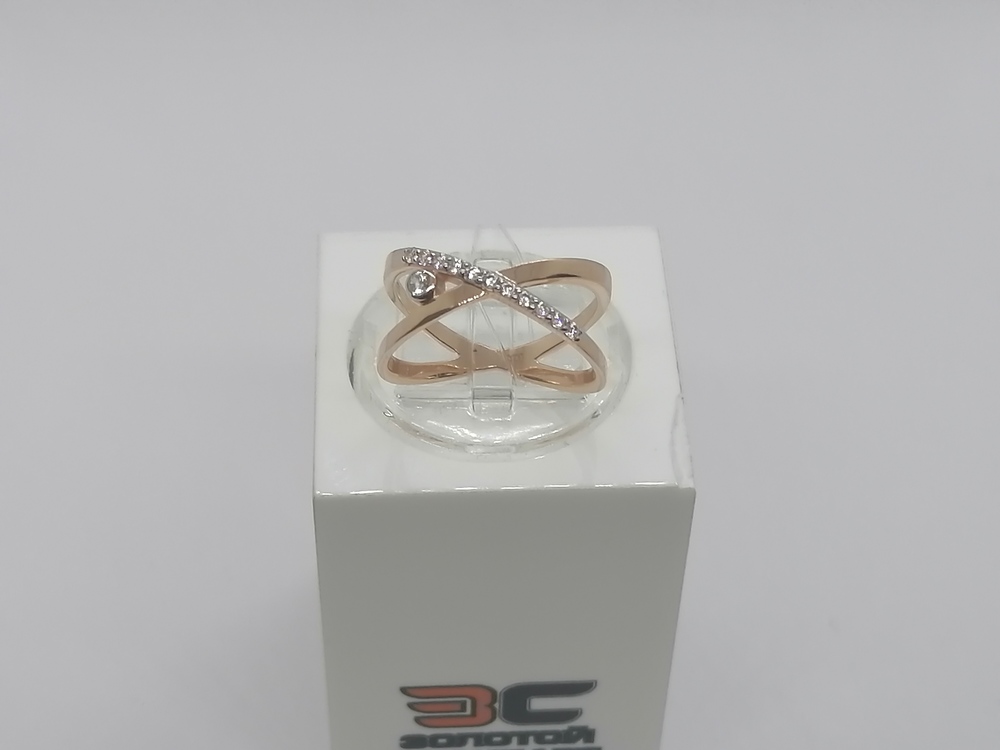 КОЛЬЦО С КАМНЯМИ (Au 585)