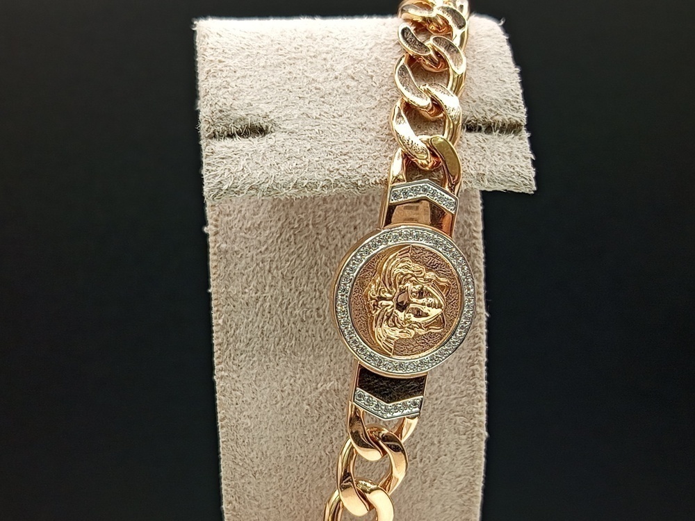 БРАСЛЕТ ФАНТАЗИЯ с камнями (Au 585)