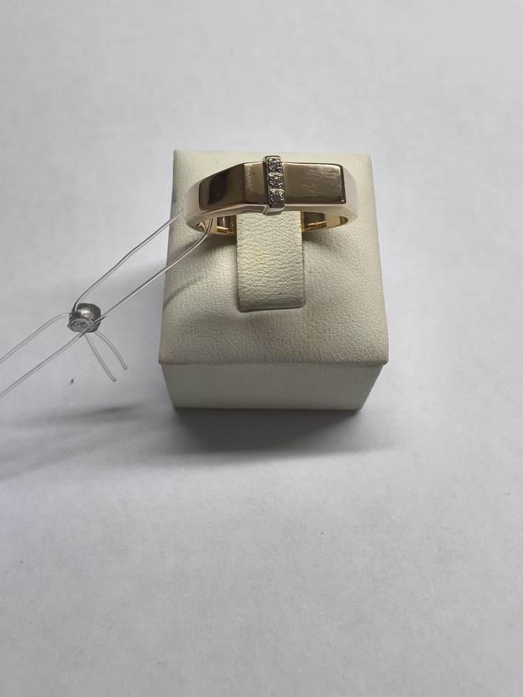 КОЛЬЦО ПЕЧАТКА с камнями (Au 585)