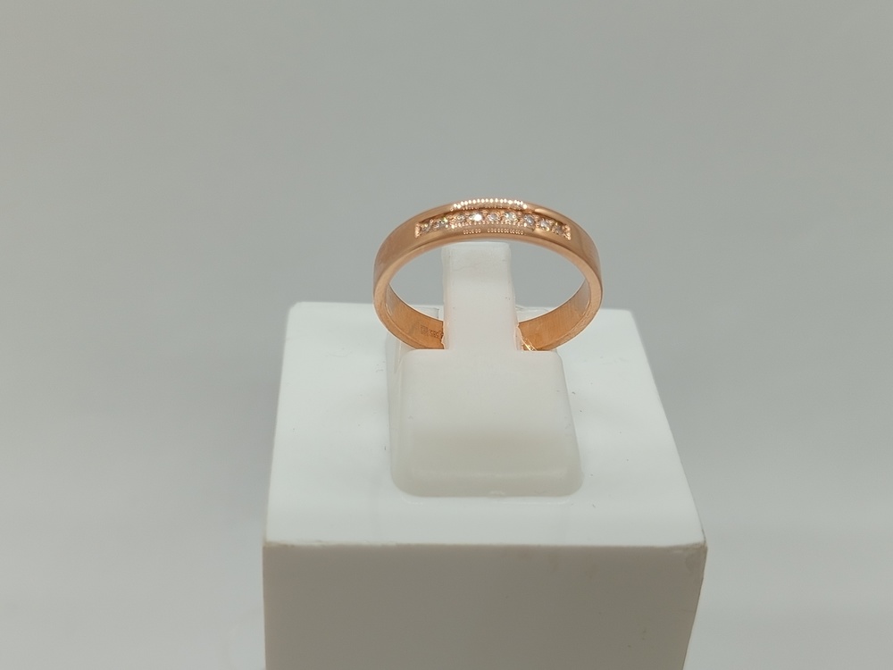 КОЛЬЦО Обручальное БРИЛЛИАНТ (Au 585)