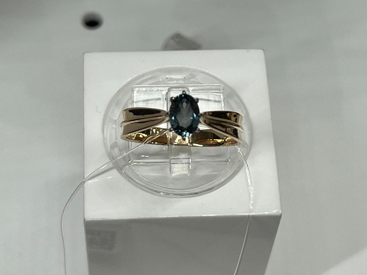 02-51-0370-09 КОЛЬЦО ЛОНДОН-ТОПАЗ (Au 585)