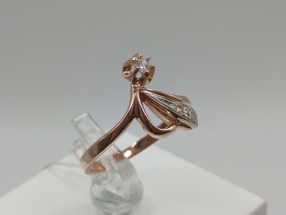 КОЛКМИ585 КОЛЬЦО С КАМНЯМИ (Au 585)