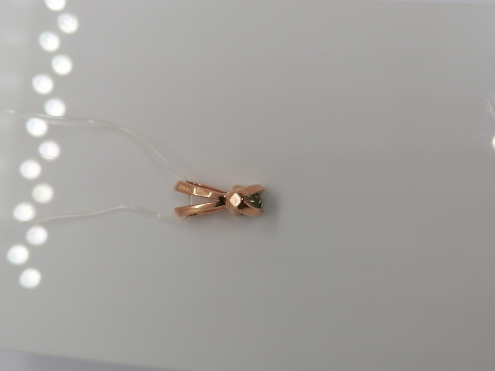 5549sw9 ПОДВЕСКА С КАМНЕМ (Au 585)