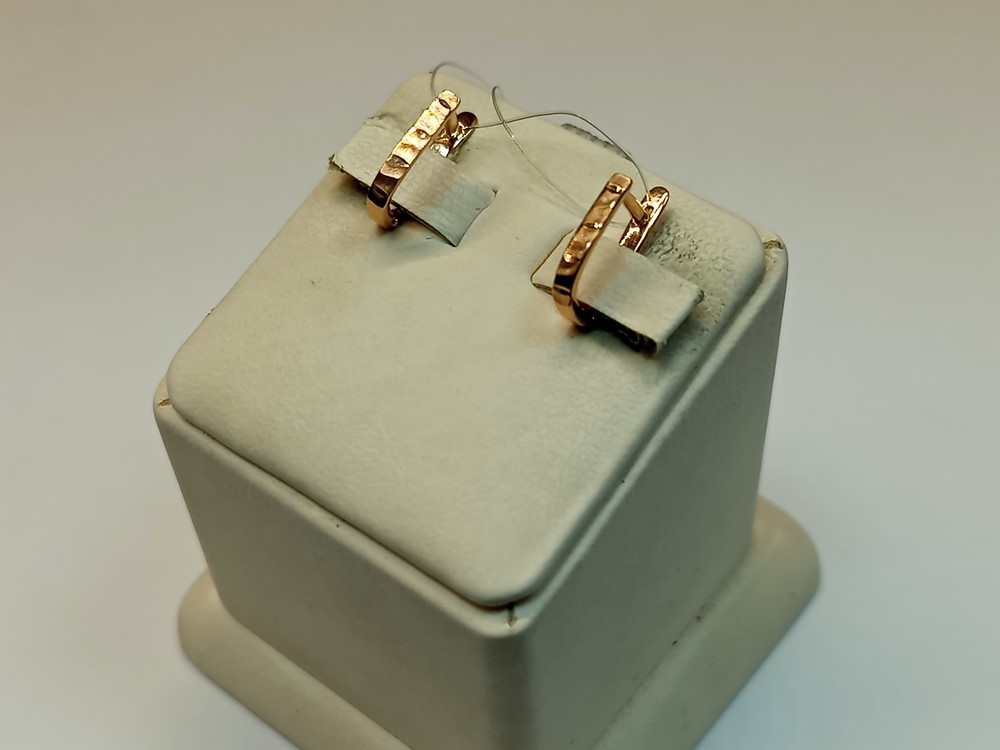 СЕРЬГИ БЕЗ КАМНЯ (Au 585)