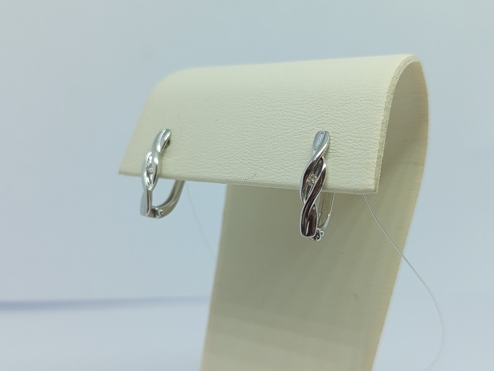 СЕРЬГИ БРИЛЛИАНТ (Ag 925)