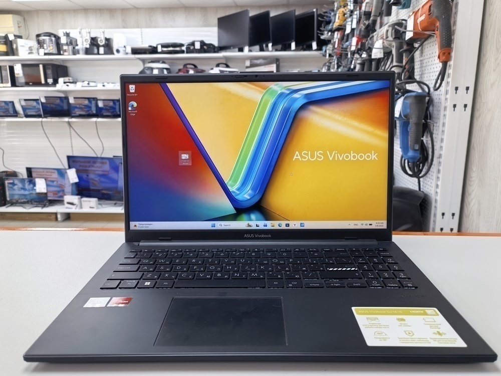 Ноутбук ASUS VivoBook Go 14\15; Ryzen 5 7520U, Radeon Graphics, 16 Гб, 512 GB, Нет