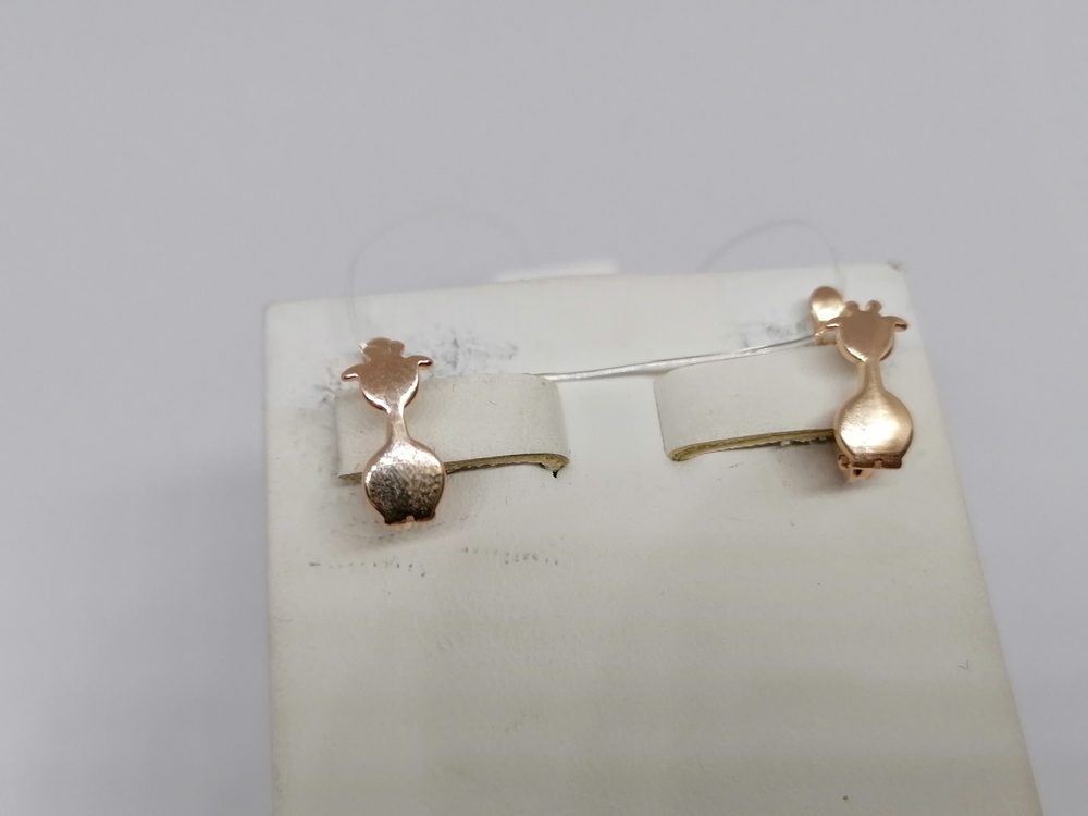 СЕРЬГИ БЕЗ КАМНЯ (Au 585)