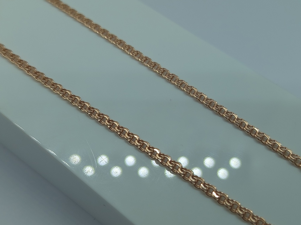 ЦЕПЬ ПУСТОТЕЛАЯ Бисмарк (Au 585)