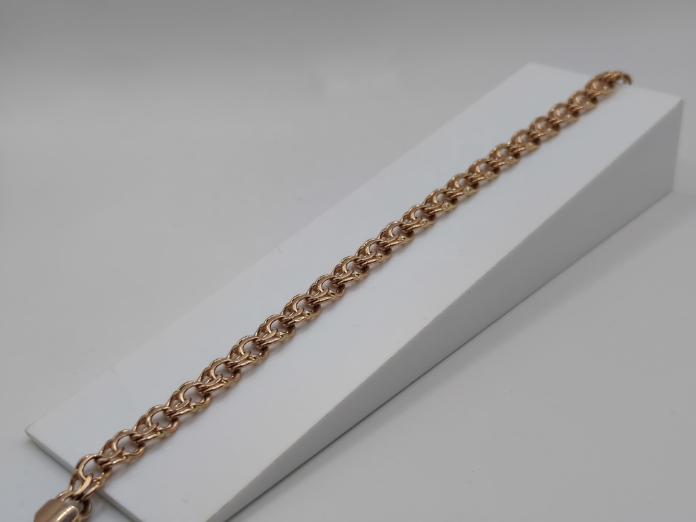 БЛБ585 БРАСЛЕТ ПОЛНОВЕСНЫЙ Бисмарк (Au 585)