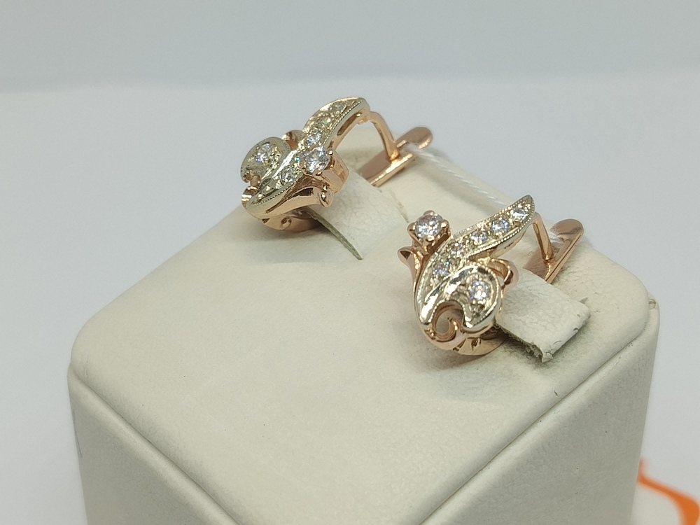 СЕРЬГИ С КАМНЯМИ (Au 585)