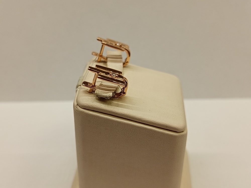 СЕРЬГИ С КАМНЕМ (Au 585)