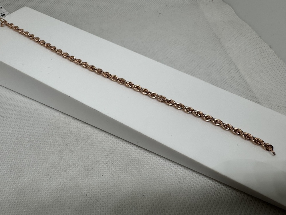 БРАСЛЕТ ПУСТОТЕЛЫЙ Веревка (Au 585)