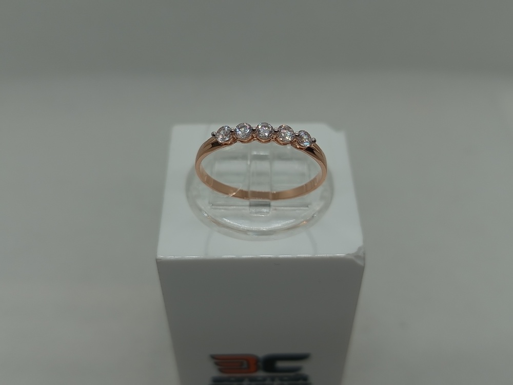 КОЛЬЦО С КАМНЯМИ (Au 585)