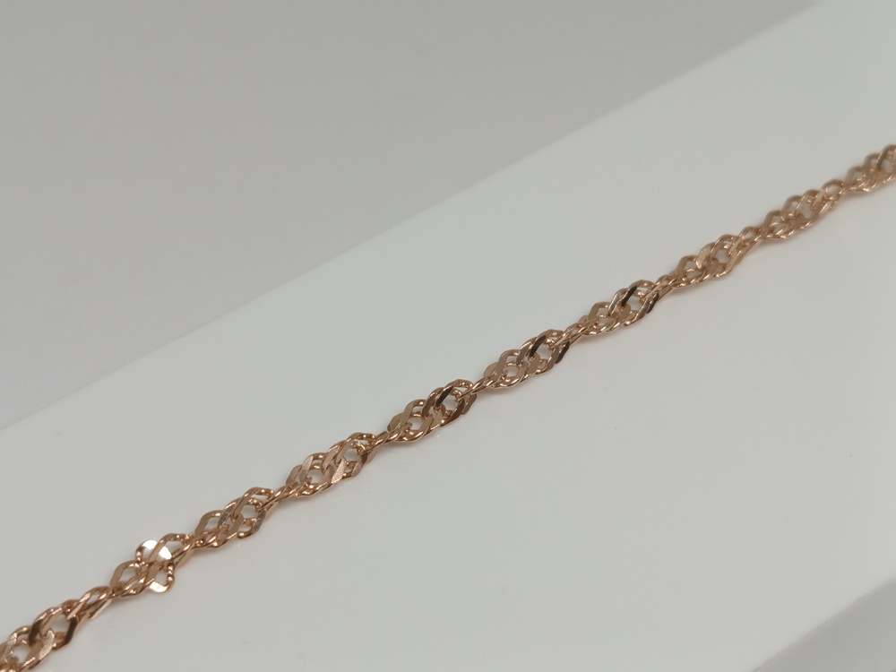 БРАСЛЕТ ПОЛНОВЕСНЫЙ Сингапур Au 585