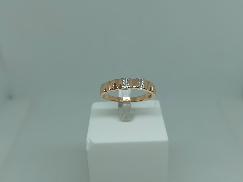 КОЛЬЦО С КАМНЯМИ (Au 585)