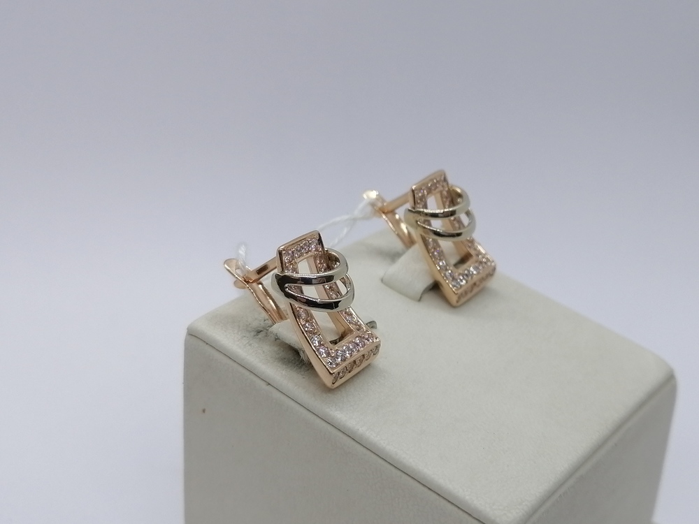 СЕРЬГИ С КАМНЯМИ (Au 585)