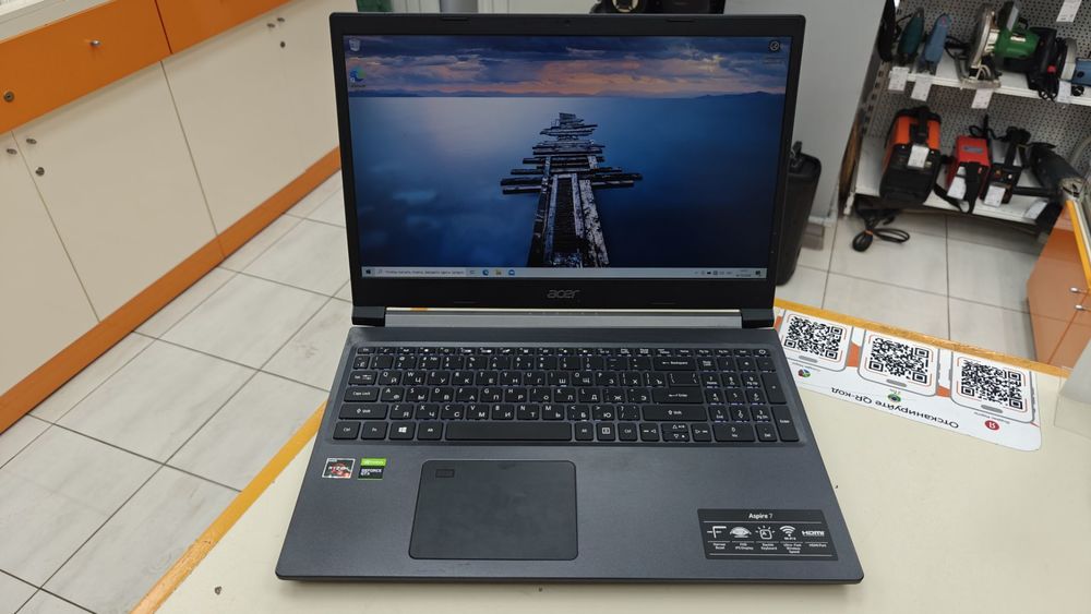 Ноутбук Acer; Ryzen 5 3550H, GeForce GTX 1650, 8 Гб, 256 Гб, Нет