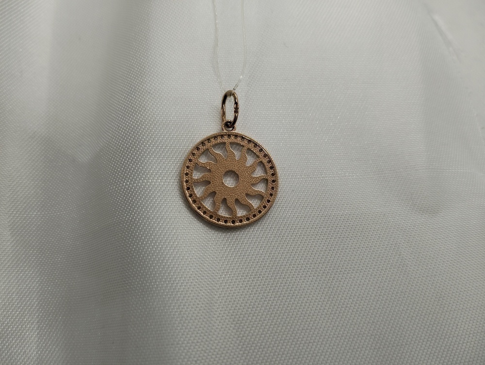 50213 ПОДВЕСКА С КАМНЯМИ (Au 585)