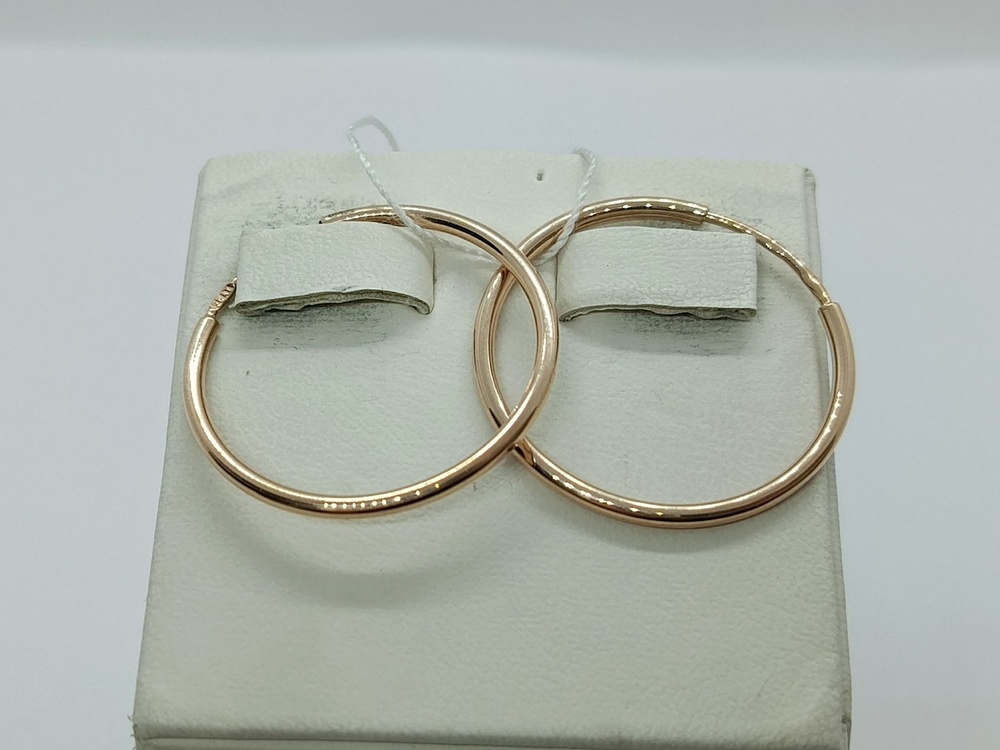 СЕРЬГИ БЕЗ КАМНЯ (Au 585)