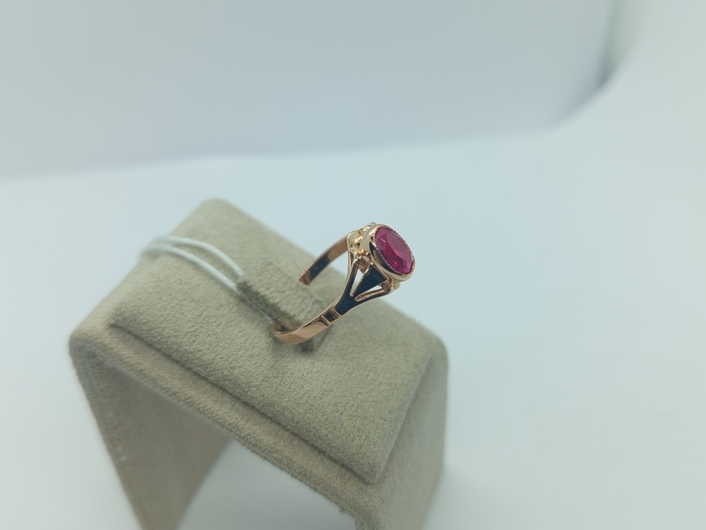 КОЛКМ583 КОЛЬЦО С КАМНЕМ (Au 583)