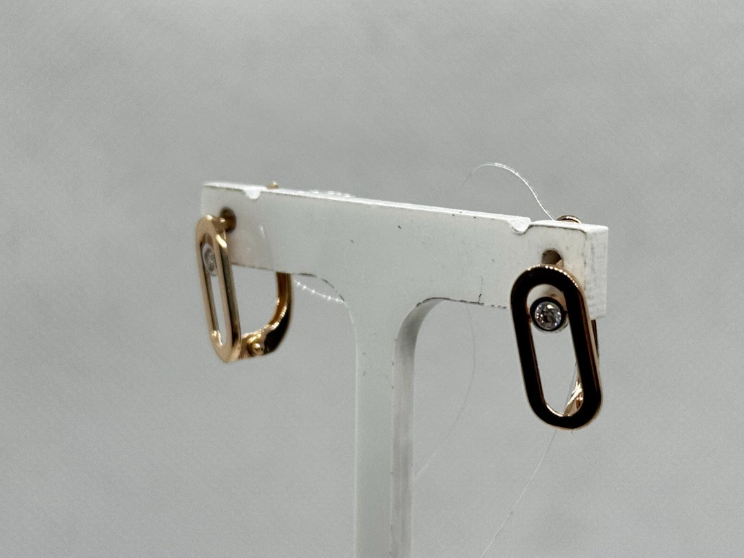 СЕРЬГИ С КАКМНЕМ (Au 585)