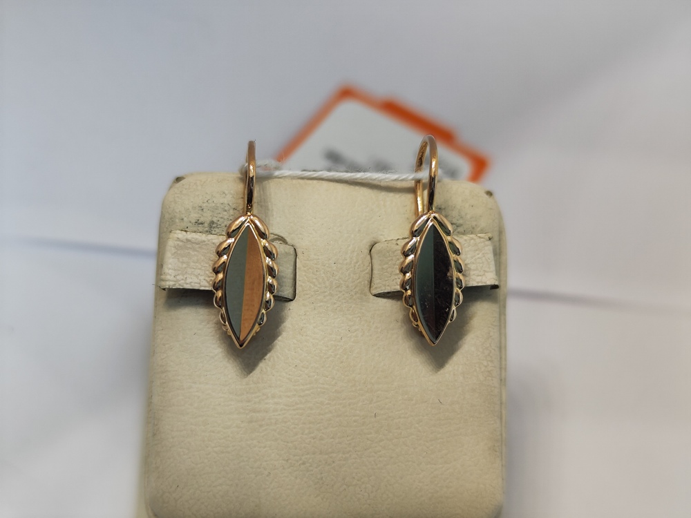 СБКМ583 СЕРЬГИ БЕЗ КАМНЯ (Au 583)