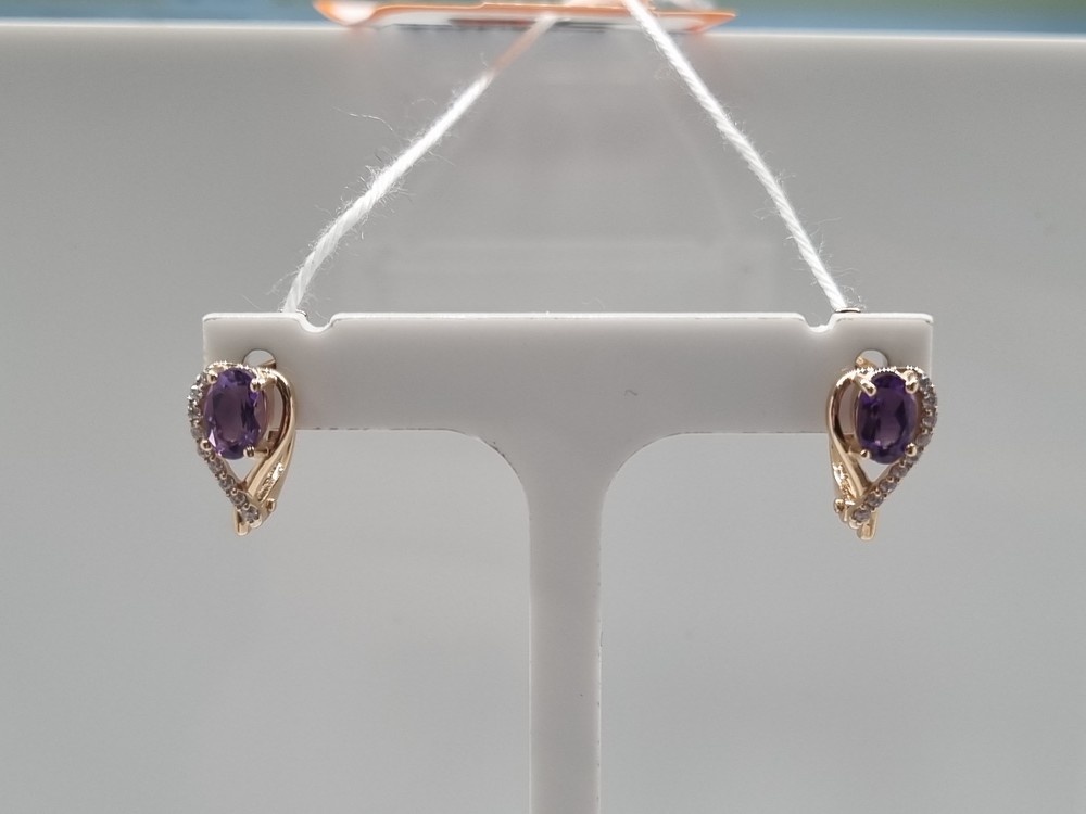 СЕРЬГИ С КАМНЯМИ (Au 585)