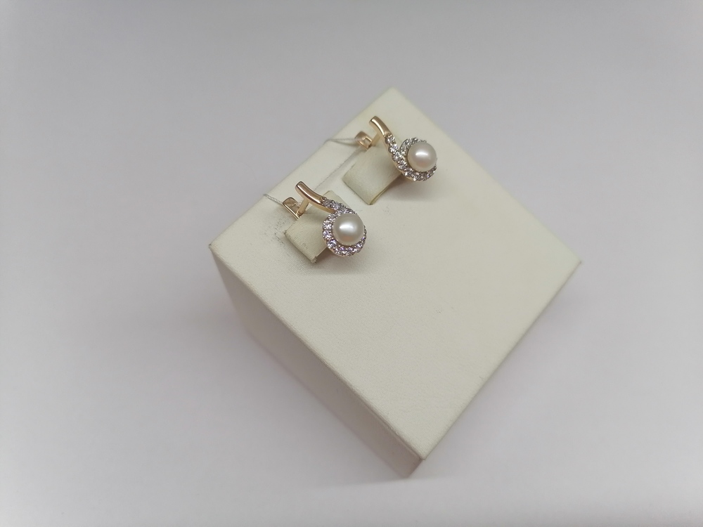 СЕРЬГИ С КАМНЯМИ (Au 585)