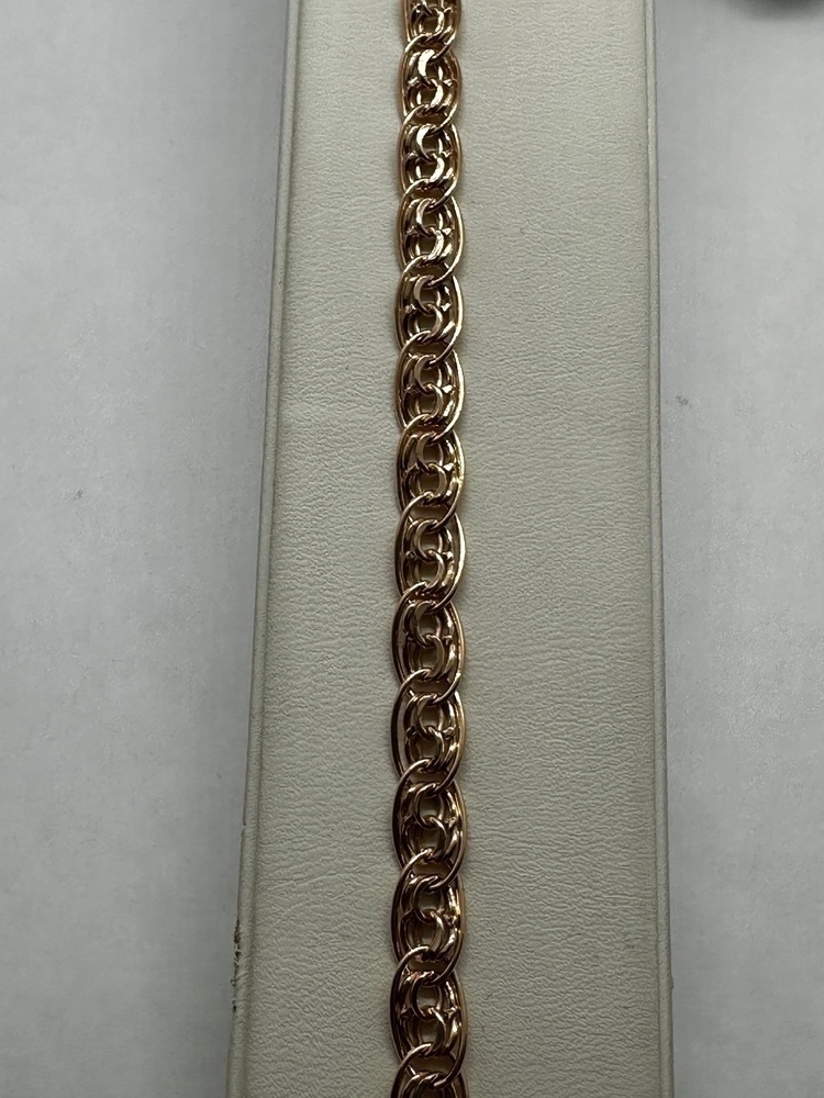 БРАСЛЕТ ПУСТОТЕЛЫЙ Нона-бисмарк (Au 585)