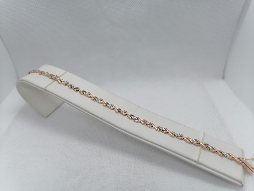 БРАСЛЕТ С КАМНЯМИ (Au 585)