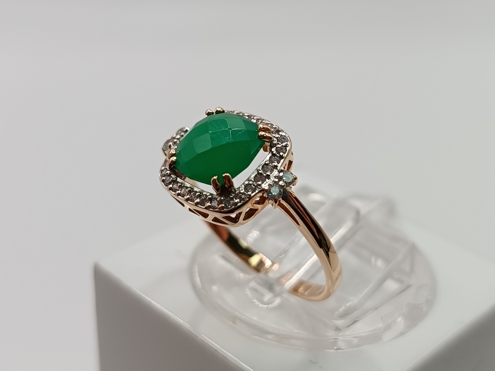 КОЛКМИ585 КОЛЬЦО С КАМНЯМИ (Au 585)