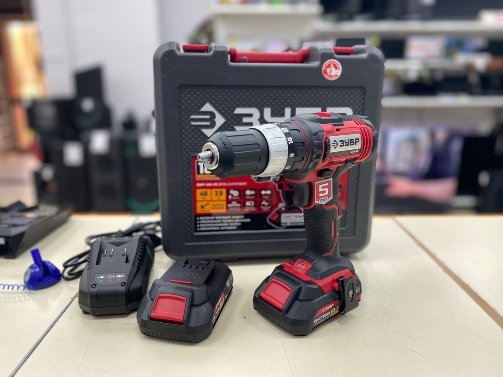 Шуруповерт Зубр ДШУ-185-22