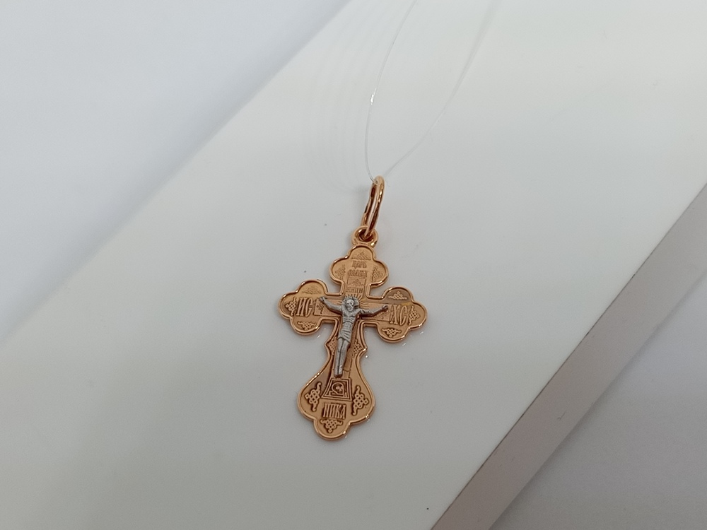 ПОДВЕСКА КРЕСТ без камня (Au 585)
