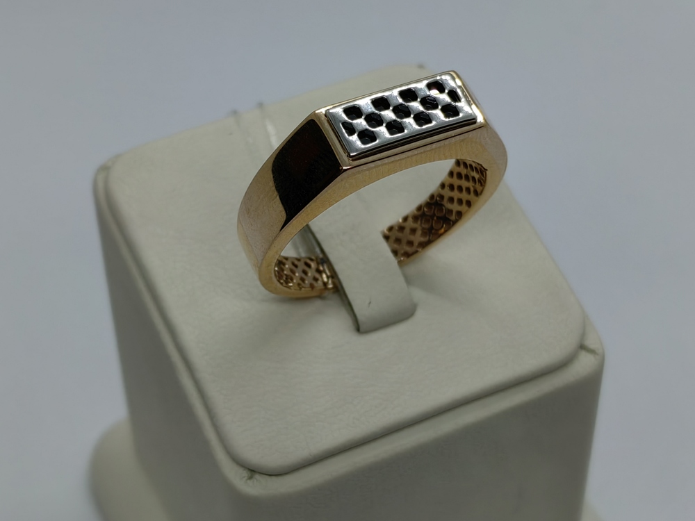 КОЛЬЦО ПЕЧАТКА с камнем (Au 585)