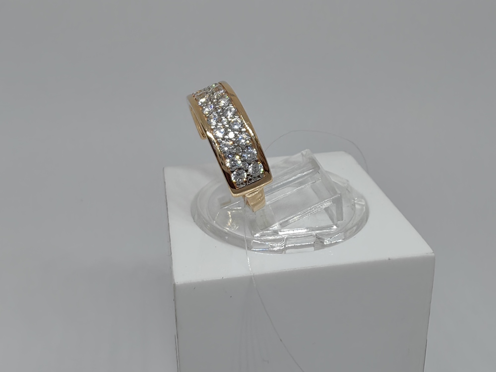 КОЛЬЦО С КАМНЯМИ (Au 585)