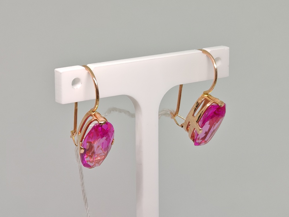 СЕРЬГИ С КАМНЕМ (Au 583)